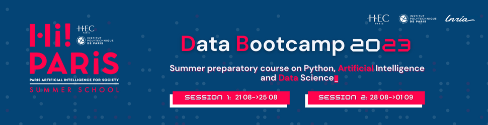 Hi! PARIS Data Bootcamp 2023 Banner